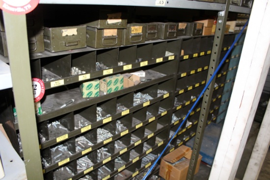 Contents of (4) Bins, Bolts, Nuts, Screws, Washers, Etc * Taxable