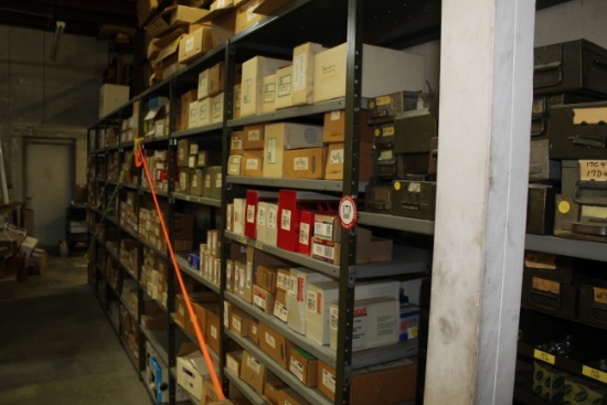 (9) Sections of 36" x 24" x 84" Adjustable Metal Shelving