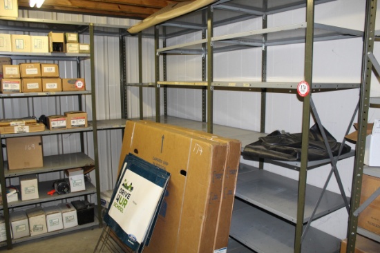 (6) Sections of 36" x 24" x 84" Adjustable Metal Shelving