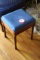 Wooden Framed, Upholstered Top Ottoman