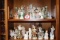 Vintage Decorative Porcelain Figurines on (2) Shelves
