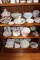 Contents of (3) Shelves: Various Painted Decorative Porcelain, Plated, Bowl