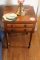 Decorative Wooden Side Table w/ 2 Drawers