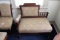 Eastlake Style Wooden Framed Upholstered Gossip Bench