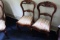 (2) Upholstered Bottom, Wooden Framed Side Chairs