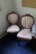 Upholstered Bottom and Back Wooden Framed Side Chair