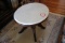 Eastlake Style Marble Top Oval Side Table