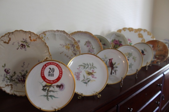 (16) Decorative Hand Painted Plates, Platters, Bowls, Etc.