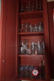 Contents of Cabinet To Include: Various Glassware, Stemware, Wine Glasses,