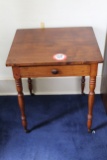 Vintage Rustic Side Table w/ Drawer