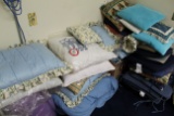Contents of Closet: Bed Linens, Throw Pillows, Chair Cushions, Etc.