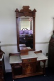 Eastlake Style Marble Topped Dressing Table