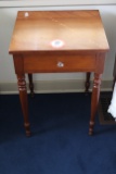 Wooden Single Drawer Side Table