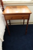 Wooden Single Drawer Side Table