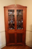 Mixed Wooden, Corner Type China Cabinet