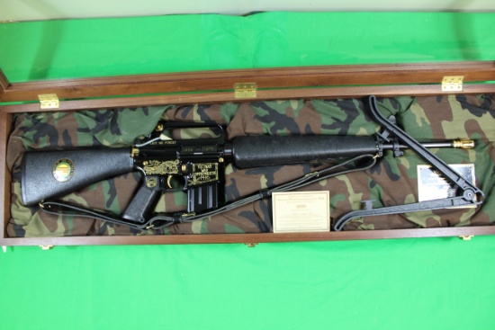 Bushmaster CAR-AR, caliber 223, s/n V0227.  Vietnam War Commemorative in a