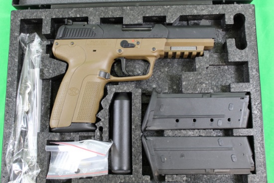 FNH model Five-Seven, caliber 5.7, s/n 386204146.  FDE color, 3 magazines i