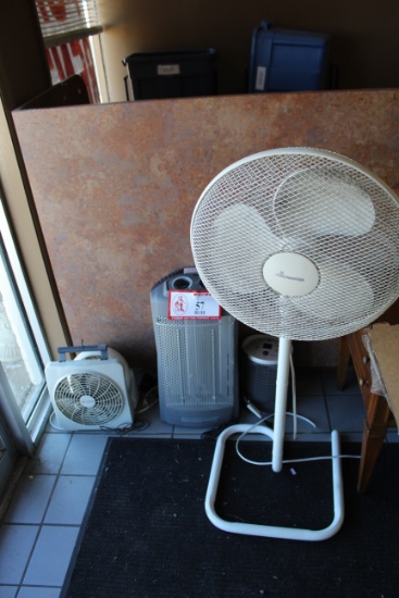 (4) Electric Heaters and (1) Cool Master Pedestal Fan
