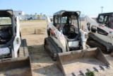 2018 Bobcat T590 Skid Steer Loader, Remote, Hyd Valve, GP Bucket w/ Teeth, 1