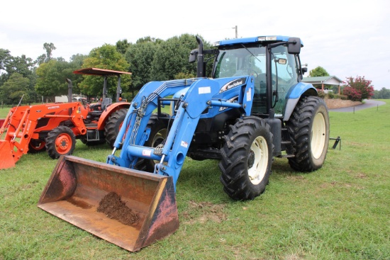 New Holland TS115A Tractor, C/H/A, 4WD, Left Hand Reverser, (4) Hydraulic R