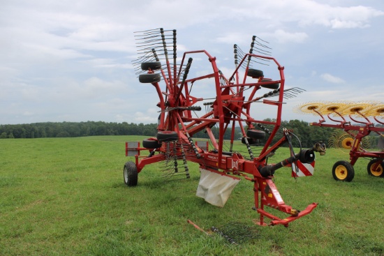 Lely Hibiscus 735 Vario Hay Rake, 2 Point Hitch, Pull Type, PTO Driven, Hyd