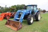 New Holland TS115A Tractor, C/H/A, 4WD, Left Hand Reverser, (4) Hydraulic R