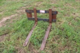 Set of Pallet Forks (Skid Steer Mount)