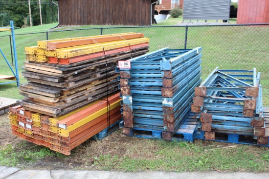 (26) Pallet Rack Uprights 72" X 28" And (44) 96" Cross Braces