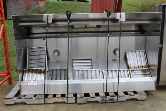 96" X 54" Stainless Steel Vent Hood W/ Ansul Fire Suppression System