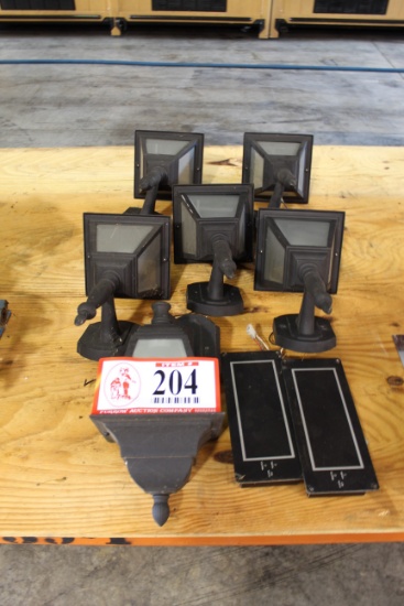 (6) Outdoor Light Fixtures And (2) Digital Clock Readouts