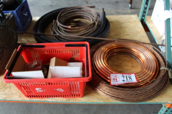 Various Sized Flexible Copper Line, Copper Cable, Brass Caps, Brass Pipes,