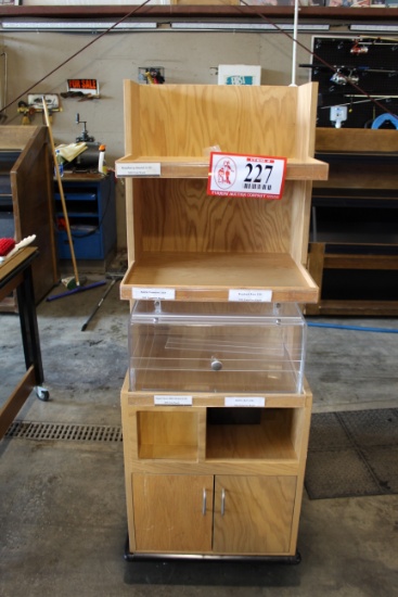 Wooden Bakery Display Rack