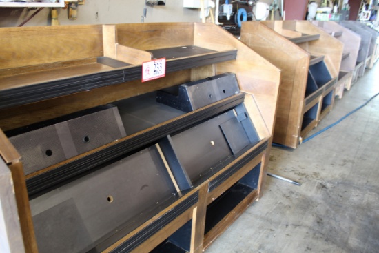 (2) Wooden Produce Display Cabinets