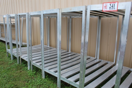 (7) Aluminum Freezer Racks 60" X 20"