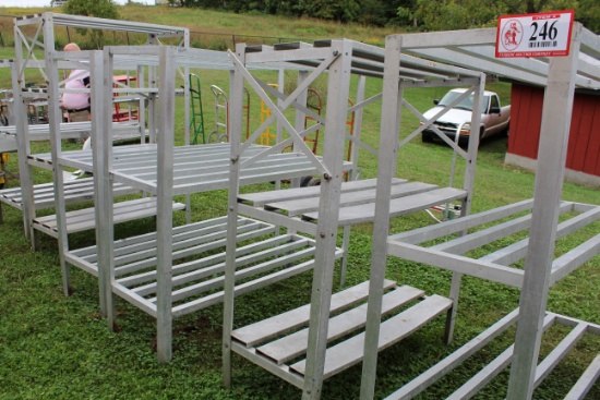 (6) Aluminum Freezer/ Refrigerator Racks, Various Size