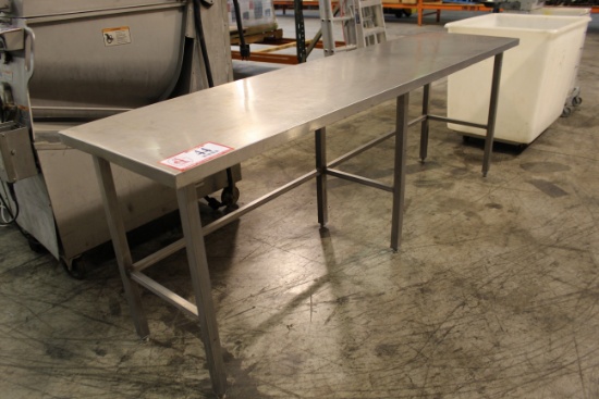 96" X 24" Stainless Steel Work Table