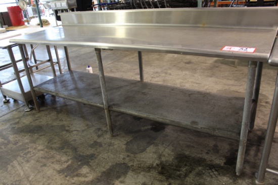 96" X 32 Stainless Steel Work Table