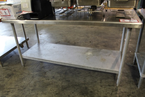 70" X 30" Stainless Steel Work Table