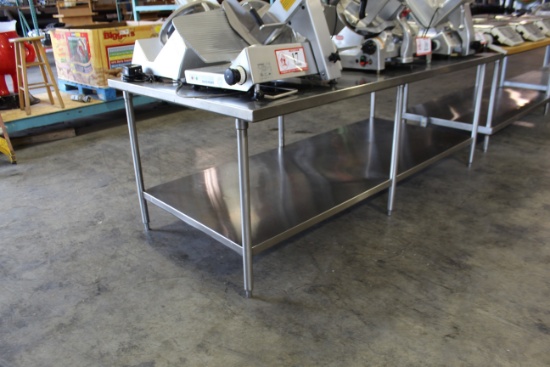 Stainless Steel Work Table, 96" X 48"