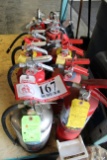 (14) Various Fire Extinguishers