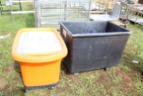 (2) Rubbermaid Carts On Casters