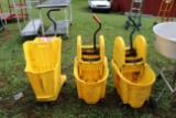 (2) Rubbermaid Mop Buckets