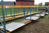 (5) Sections Of Heavy Duty Tear Drop Racking 28