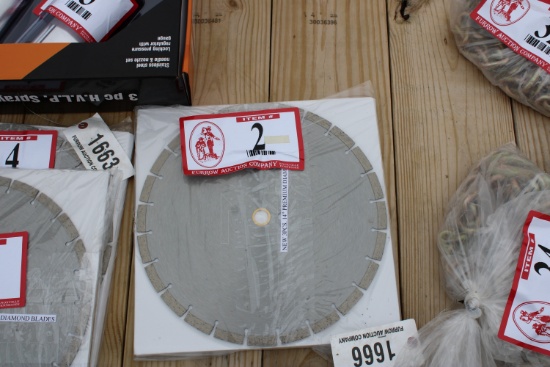 New 3 Pc 14" Premium Diamond Blade