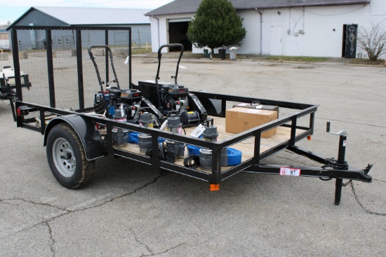 2020 P & T 6 x 10 Single Axle Trailer