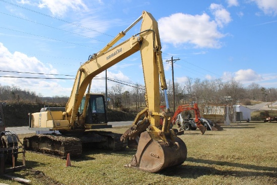 Komatsu PC220LC-6 LE Excavator w/ Thumb, Erops, Bucket, 16385 Hours, s/n A8