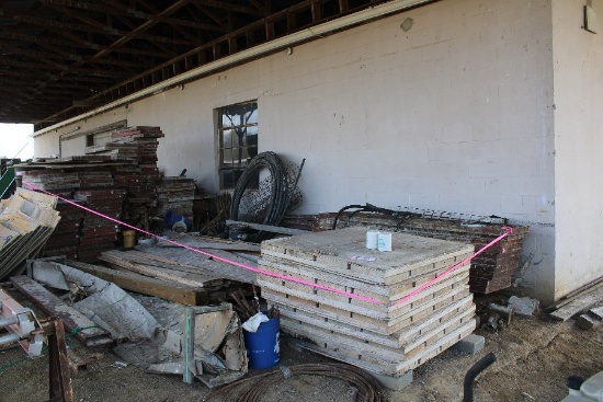 Metal & Wood Concrete Forms, Boards, Pins, Wires, Etc.
