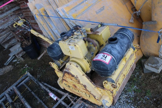 Walk behind Asphalt Roller, Diesel Engine, Unknown Condition