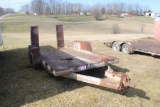 16' Axle Equipment Trailer w/ Surge Brakes - No Title Ever