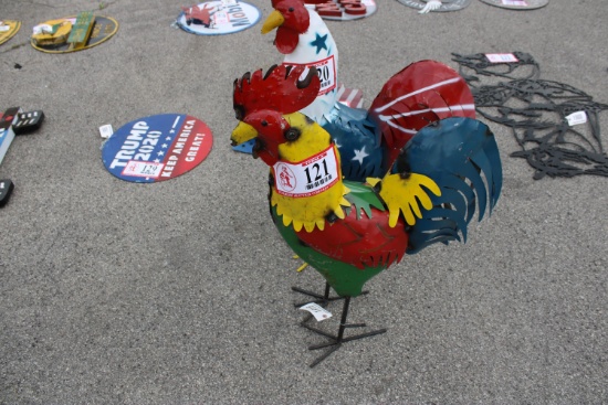3ft Metal Rooster